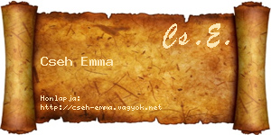 Cseh Emma névjegykártya